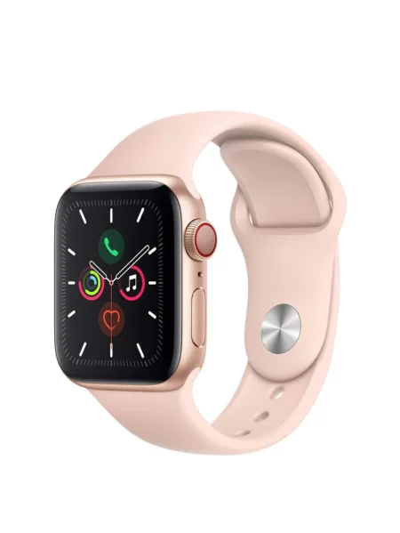 Apple Watch Series 5 (GPS + Cellular, 40MM) - Gold Aluminum Case with Pink Sport Band